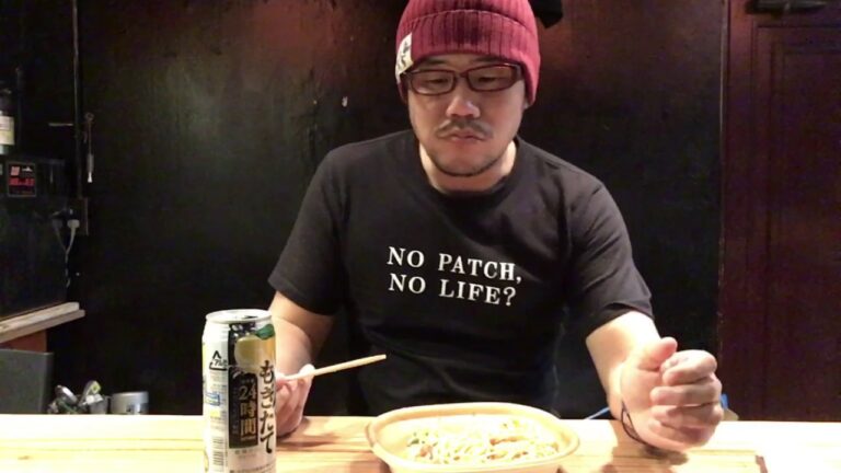 パッチのコンビニ飯 #11 ローソン【エビのトマトクリームパスタ・緑黄色野菜サラダ】