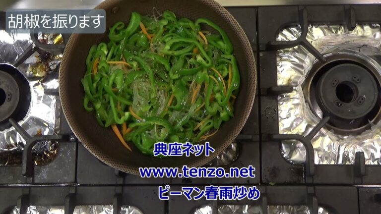 ピーマン春雨炒め＿典座ネット精進料理