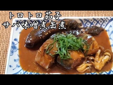【おうちごはん】サバ味噌煮缶アレンジ‼️トロトロ茄子と相性バッチリ❇