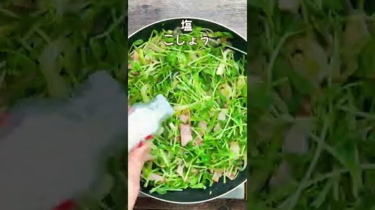 アツアツとろ〜り！豆苗とエリンギのクリームグラタン　#Shorts