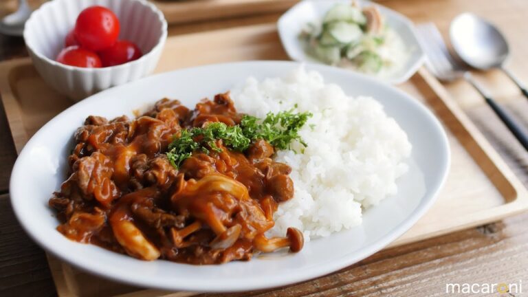 【30分で毎日定食】包丁いらず！とろとろ玉ねぎのハヤシライス定食 のレシピ 作り方