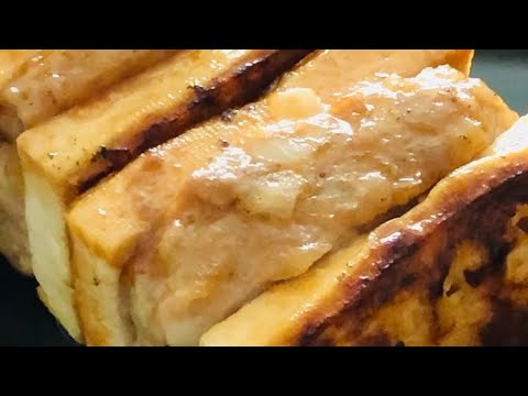 【ダイエットレシピ】豆腐のひき肉はさみ焼きがうますぎた♪ #shorts