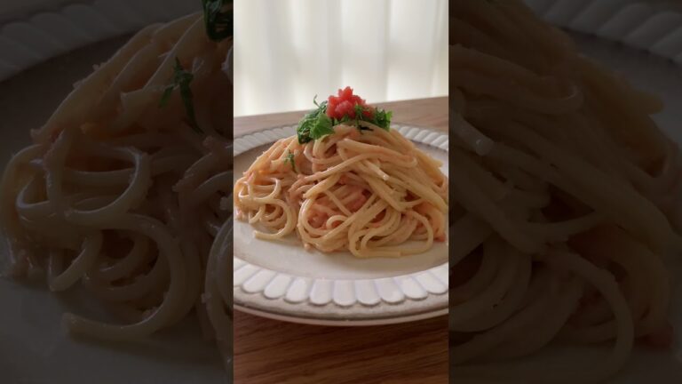 お昼ごはん😃　レシピ編　和風明太子パスタ