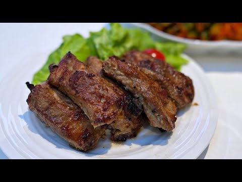【ほったらかしスペアリブ】韓国焼肉のたれに漬け込んだスペアリブ｜おうちでBBQ