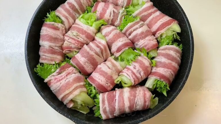 【ちょー簡単レシピ】フリルレタスの肉巻き　あっちゃん便り〜