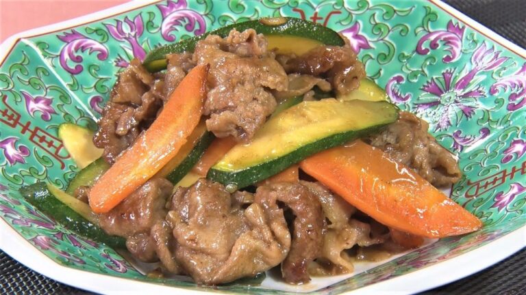 豚肉とズッキーニのオイマヨ炒め【キチキチキッチン】