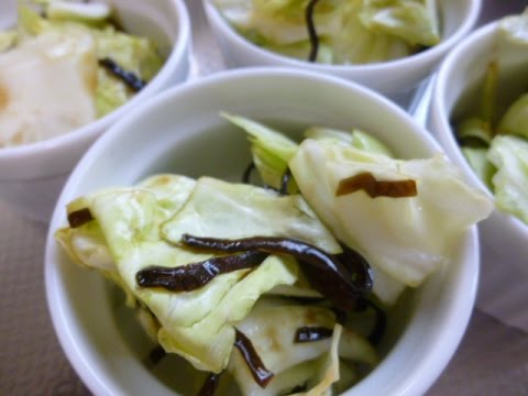 【レシピ】キャベツの塩昆布和え♪