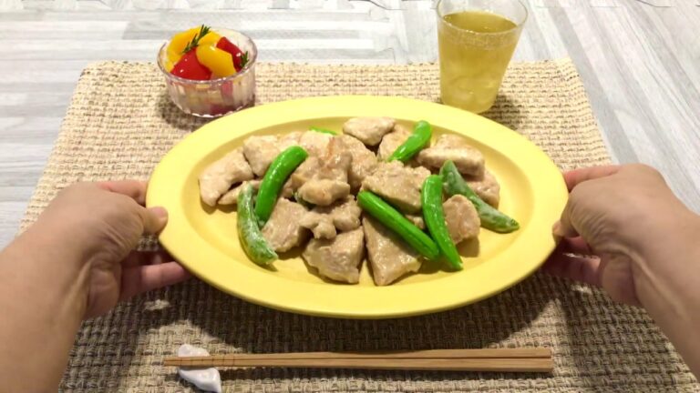 【お肉屋さん考案レシピ】鶏むね肉とスナップえんどうの照りマヨ炒め