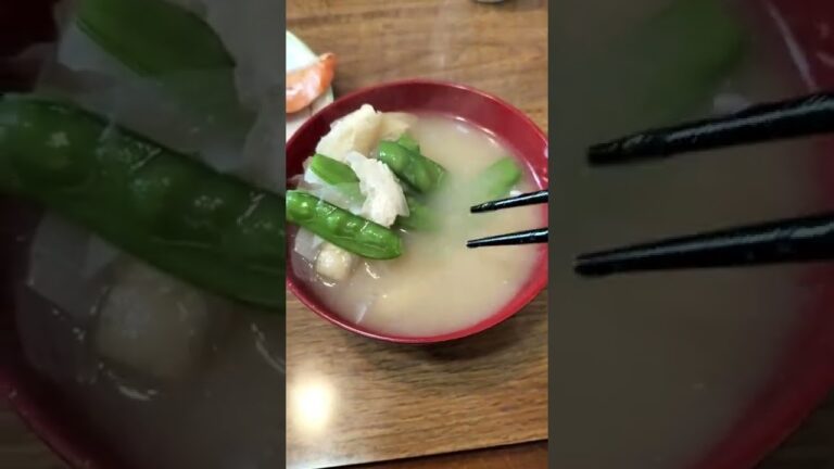 絹さや入り味噌汁　22 05 03　＃Shorts