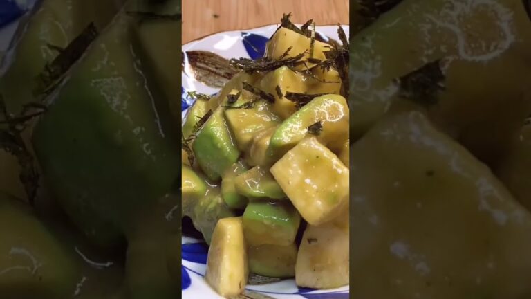 [夏バテ予防]長芋とアボカドのわさび和えの作り方。