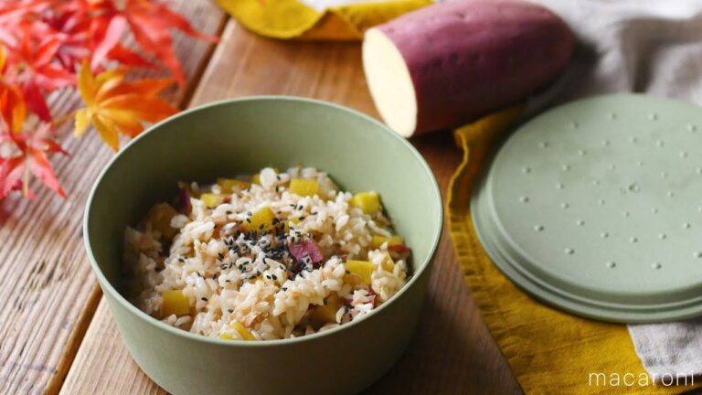 ツナとお芋の混ぜ込みごはん【レンジでお夜食】