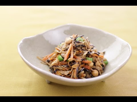 五目煮豆の練りごま酢あえ