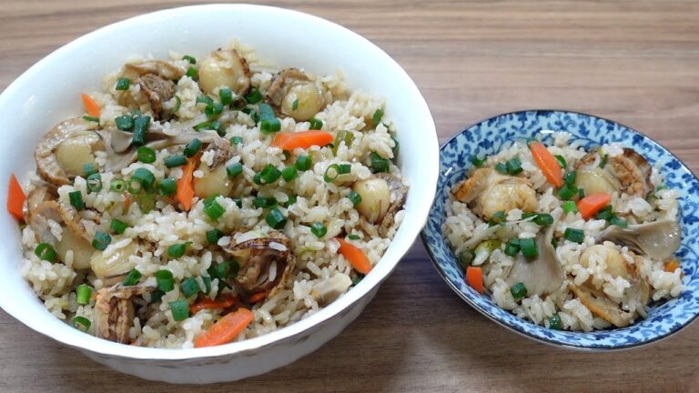 Rice with Scallops  ベビーホタテの炊き込みご飯