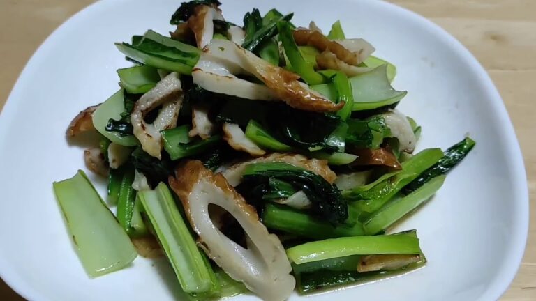 小松菜オイスターソース炒め