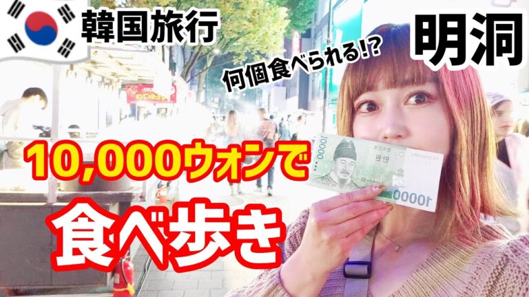 韓国旅行明洞屋台マノンでどれだけ食べられる？