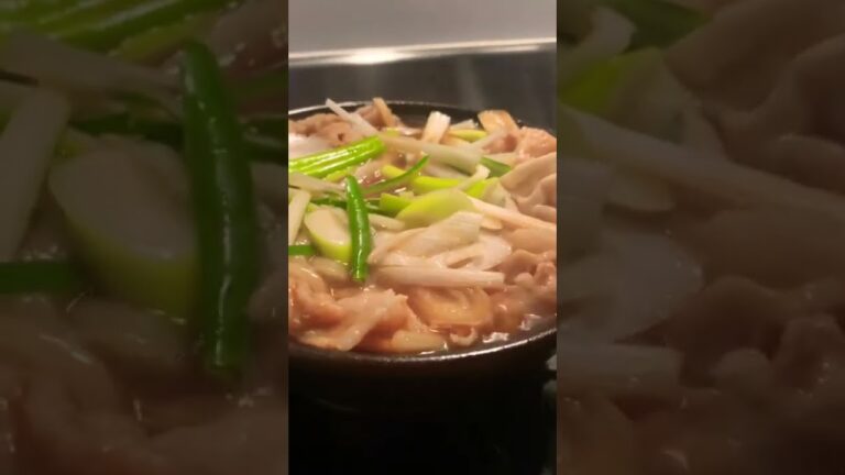 何食べたらいいか分からん日！豚バラ、ネギ、うどん、甘っから味#short