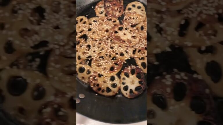 簡単料理レンコンのおつまみ甘酢炒め　#shorts