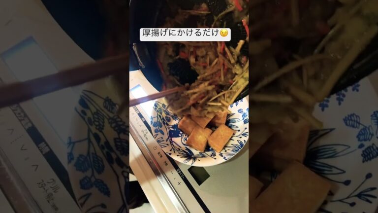 厚揚、大根、ゴボウ、人参があれば簡単に出来ちゃう！とろとろとろ〜り、みぞれあんかけ。
