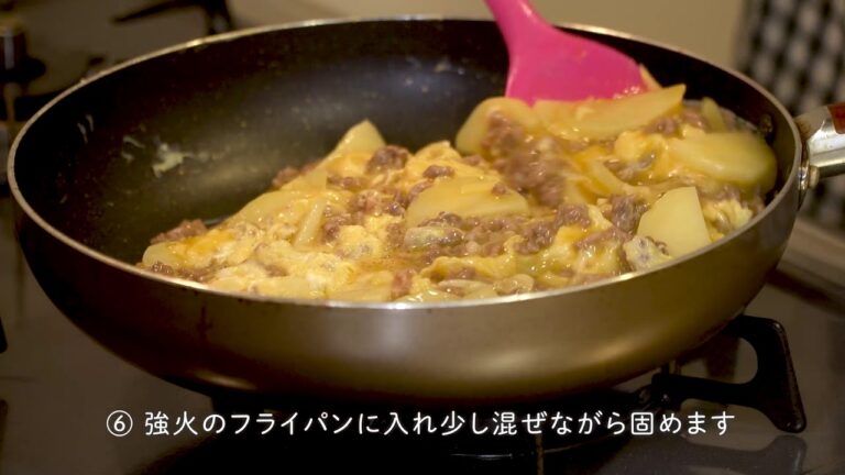 ひき肉・チーズ・じゃがいものオムレツ　忙しいママパパの為の時短料理！
