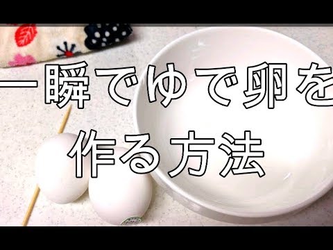 【ワイルドクッキング】レンジでゆでたまご　一瞬でつくる方法　時短家事　/ Boiled eggs in a microwave oven