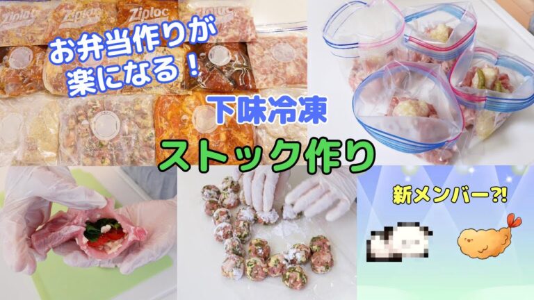 値引きシールを見つけたら沢山買って下味冷凍！冷凍ストック作り【Freezing of foodstuffs】新メンバー登場⁉