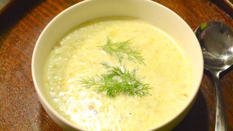 体がホカホカ温まる、ネギの豆乳スープの作り方　　How to make spring onion soup with soy milk