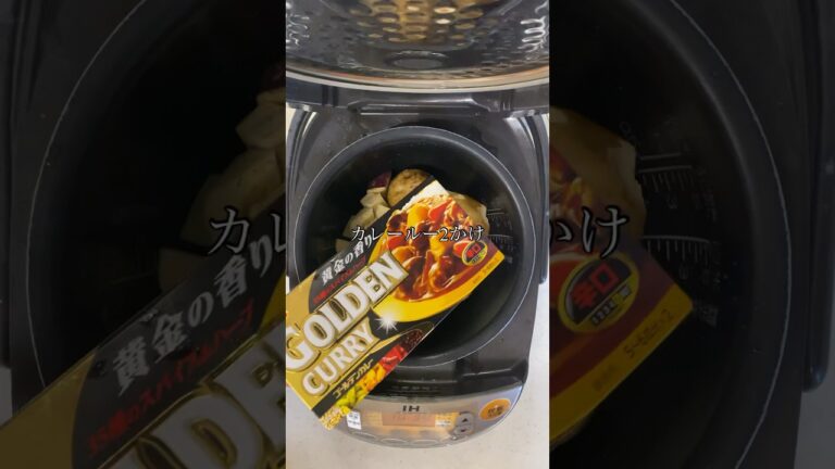 家にある野菜をぶっこむだけ！炊飯器野菜カレー🍛#PR #料理  #炊飯器レシピ