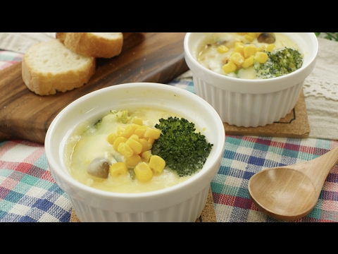 甘ウマぷるるんっ！コンポタチーズ茶碗蒸し！