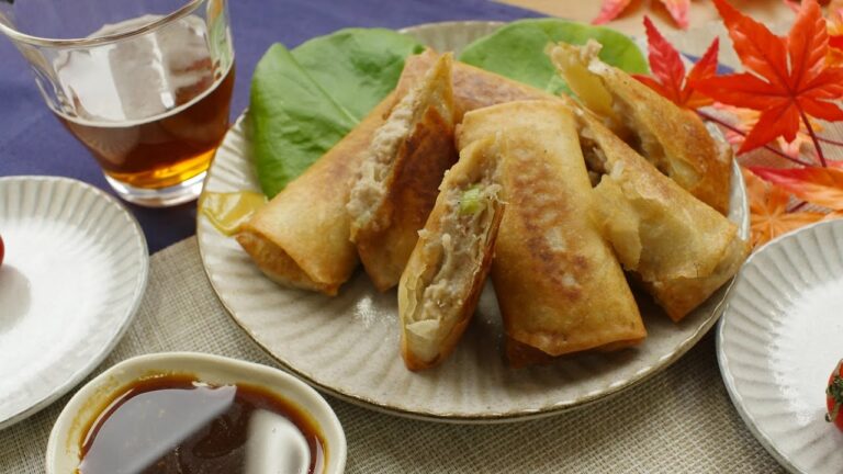 なめらかすぎる！ねっとり里芋クリーミー春巻き！