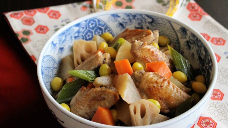 手羽先と根菜の煮物の作り方
