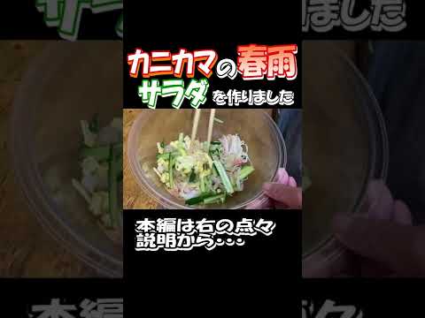 カニカマの春雨サラダを作りました。ご飯のおかずにも酒の肴にもこの一品でまかなえます。 #shorts