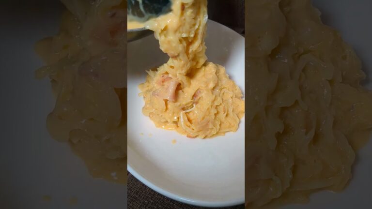 千切りキャベツでカルボナーラ　#キャベツ　#キャベPMAX 　#カルボナーラ　#野菜料理　#イタリアン