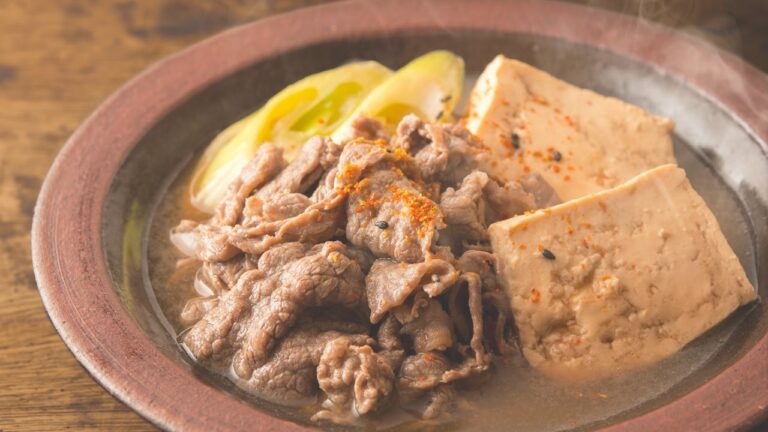 すき煮風肉豆腐