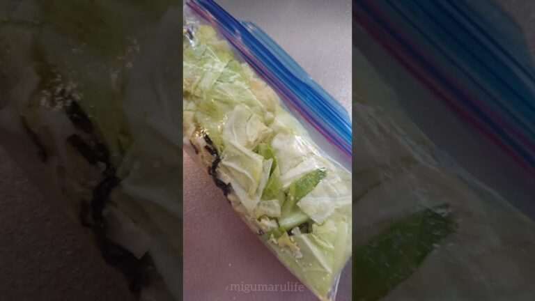 【料理】キャベツの浅漬け作るよ～ #キャベツ #中華風浅漬け