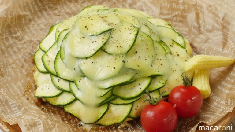 ボリューム満点！ 豚こま肉と ズッキーニの もりもり ピザ のレシピ 作り方