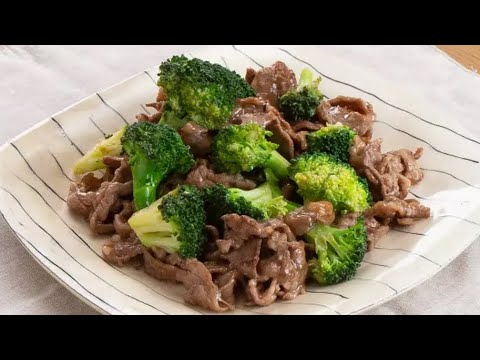 ブロッコリーと牛肉のにんにく醤油炒め