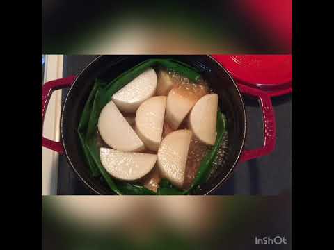 staub鍋でしみしみ大根と豚の角煮♪ 味のよくしみた大根と豚の角煮をストウブで♪