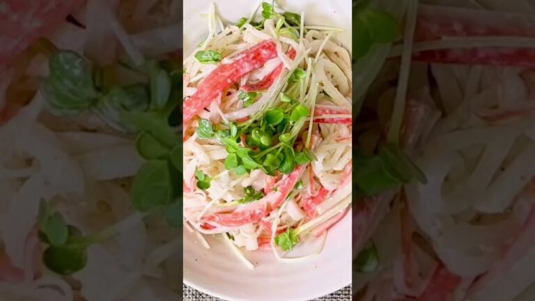 ポリポリとまらん大根とカニカマのサラダ#shorts #short #大根サラダ