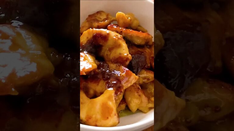 【簡単レシピ】甘辛酸味が最高❗ハニーマスタードチキンの作り方🍯1分クッキング #Shorts