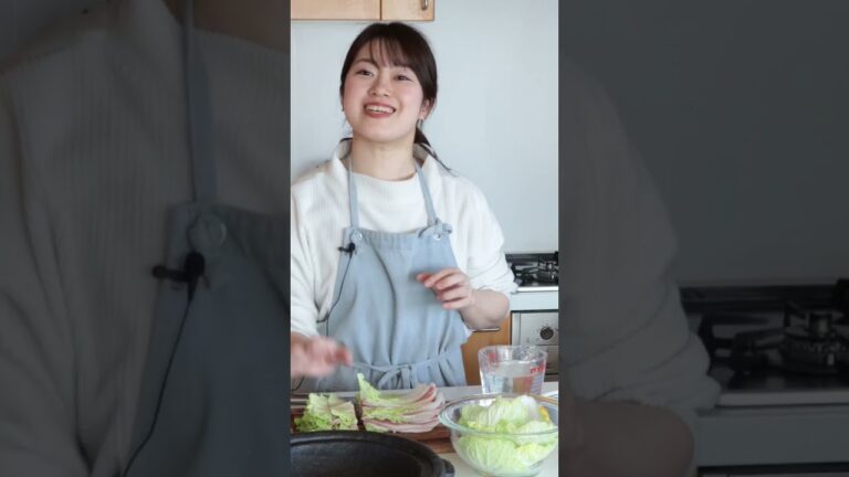 【ゆず香る 豚肉と白菜のミルフィーユ鍋】調味料1つで！