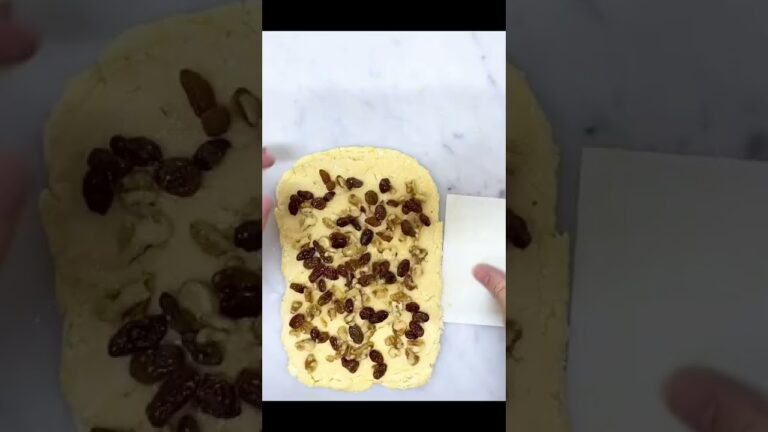 直ぐ作れる簡単成形！巻くだけスコーン！【レーズンとクルミのスコーン】