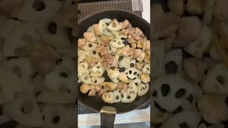 【簡単レシピ】フードロス削減！ゼブラナスと蓮根と鶏肉の甘酢炒めの作り方！【#shorts】
