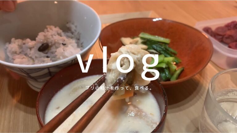 〔vlog〕ブリの粕汁を作って、食べる。Meal Prep ＜ASMR/Vlog/料理音＞