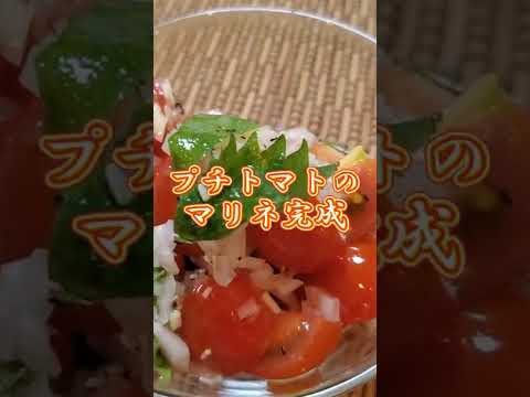 【ちょこっとおつまみ】#75 プチトマトでちょこっと❇ プチトマトのマリネ✴ サッパリおつまみ❇