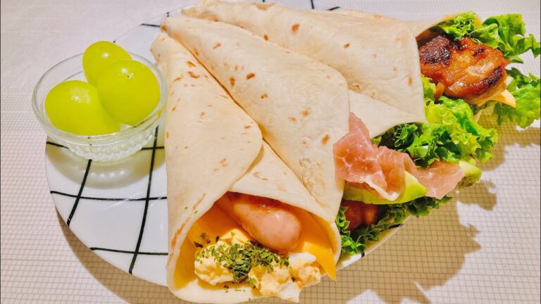 食費1.5万円で作るちょっとおしゃれな朝食【トルティーヤ3種】