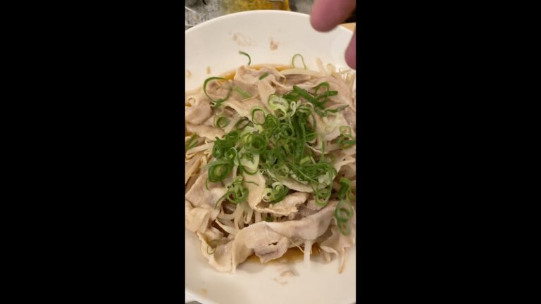 【自炊2年目の料理日記】豚バラもやしぽんず #Shorts