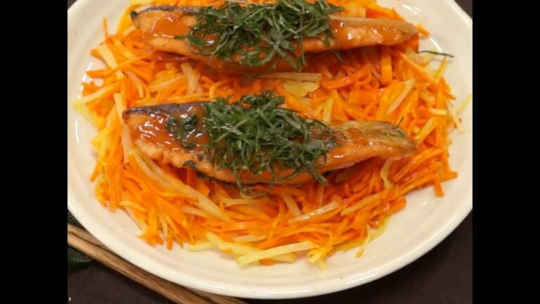 大葉と鮭の相性抜群 鮭の大葉コチュジャン焼き