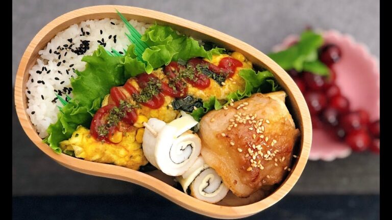 【お弁当 チーズはんぺん肉巻き】Pork cheese firing  lunchbox bento