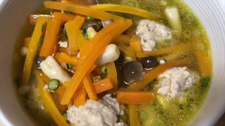 【元気！】鶏団子の生姜スープ