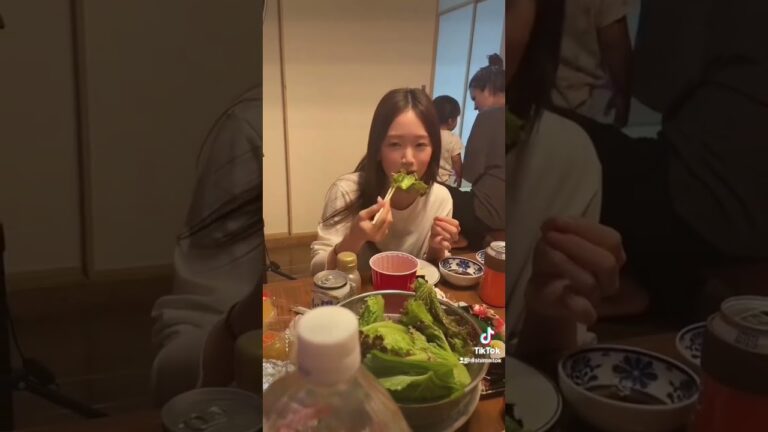 本当のサムギョプサルの食べ方知ってる？#4姉妹#韓国料理